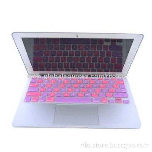 New Product with Mixing Color Design Silicone Keyboard Cover for Macbook Pro 13", Pro 13" Retina